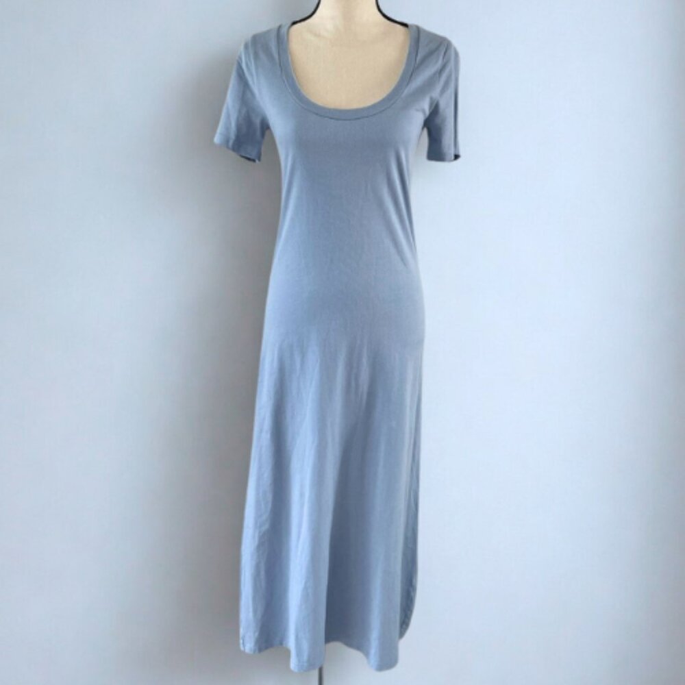 J.Crew Re-Imagined T-Shirt Midi Dress XS - Soft Blue - EUC